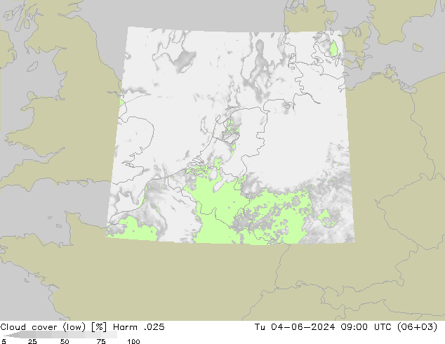 Wolken (tief) Harm .025 Di 04.06.2024 09 UTC