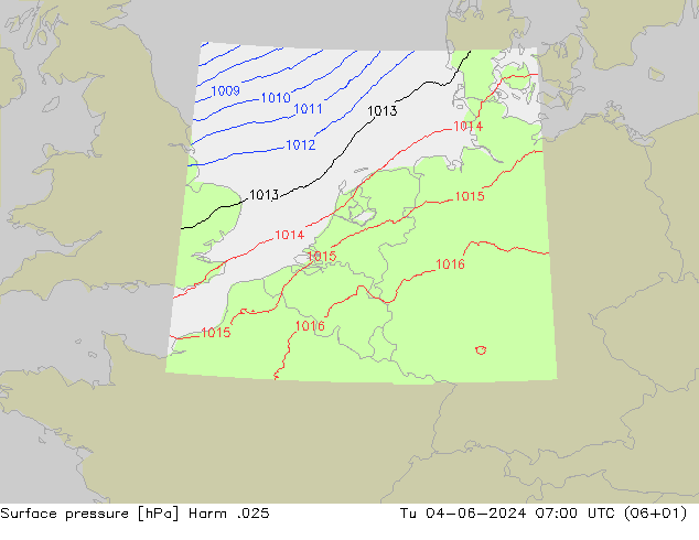 Luchtdruk (Grond) Harm .025 di 04.06.2024 07 UTC