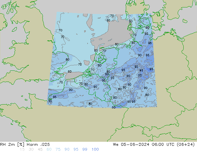 RH 2m Harm .025 Mi 05.06.2024 06 UTC