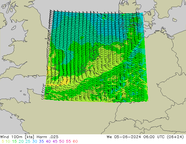 Wind 100m Harm .025 Mi 05.06.2024 06 UTC