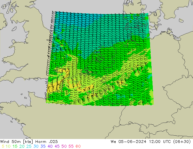 wiatr 50 m Harm .025 śro. 05.06.2024 12 UTC