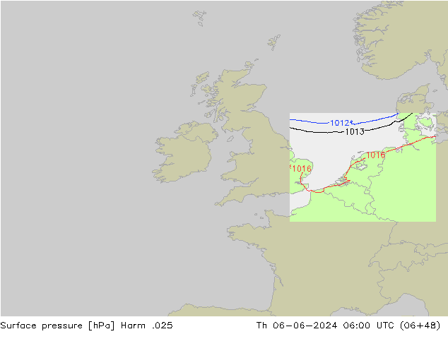 Luchtdruk (Grond) Harm .025 do 06.06.2024 06 UTC