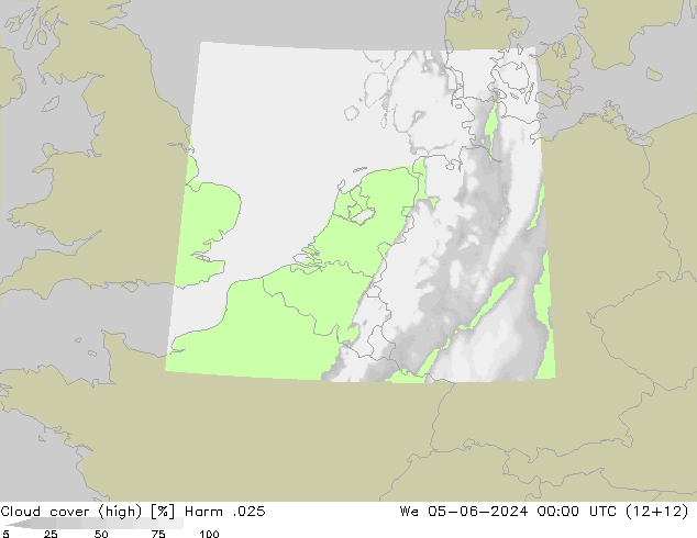 Wolken (hohe) Harm .025 Mi 05.06.2024 00 UTC