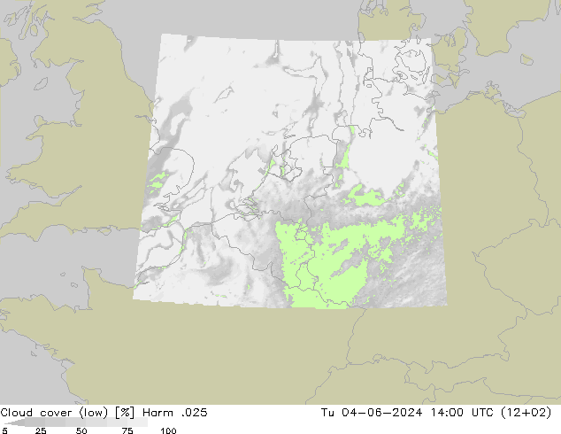 Wolken (tief) Harm .025 Di 04.06.2024 14 UTC