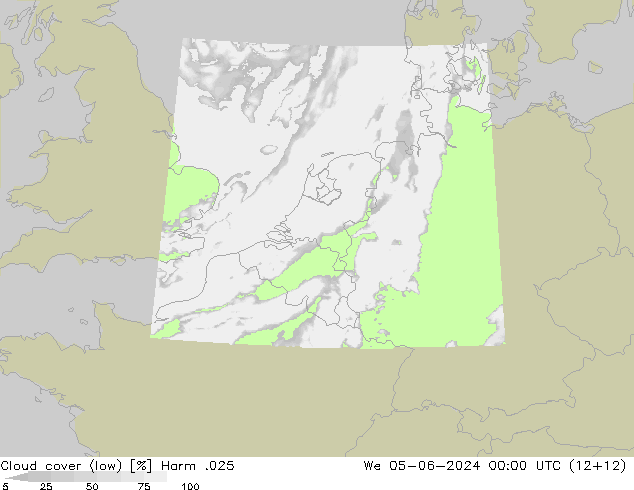 Wolken (tief) Harm .025 Mi 05.06.2024 00 UTC