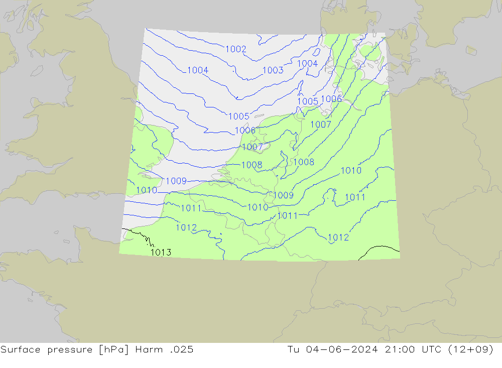 Luchtdruk (Grond) Harm .025 di 04.06.2024 21 UTC