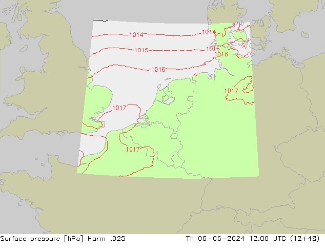 Pressione al suolo Harm .025 gio 06.06.2024 12 UTC