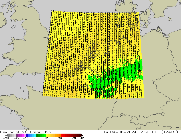 Rosný bod Harm .025 Út 04.06.2024 13 UTC