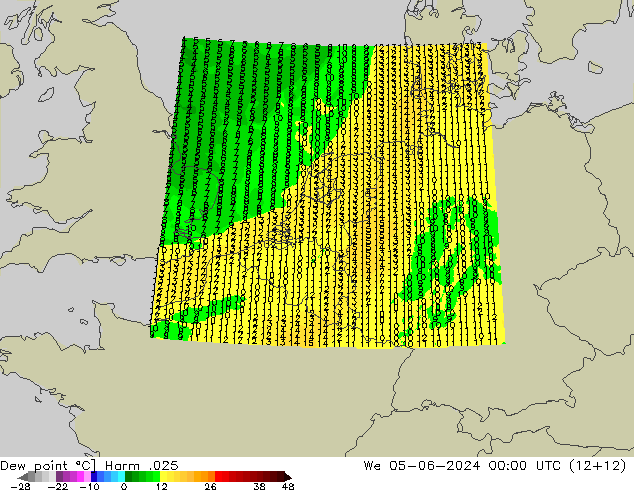 Dew point Harm .025 We 05.06.2024 00 UTC