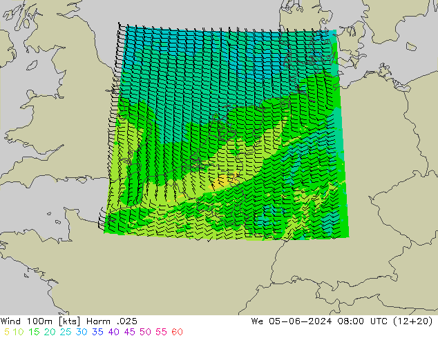 Vento 100m Harm .025 Qua 05.06.2024 08 UTC