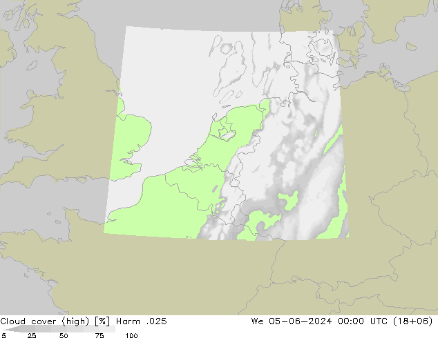 Bulutlar (yüksek) Harm .025 Çar 05.06.2024 00 UTC