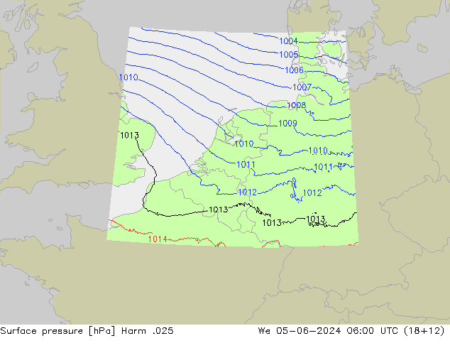 pression de l'air Harm .025 mer 05.06.2024 06 UTC