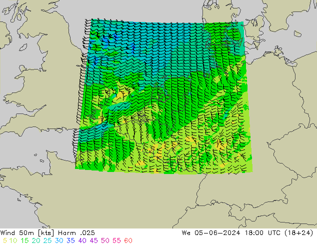 Wind 50m Harm .025 We 05.06.2024 18 UTC