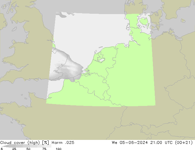 Wolken (hohe) Harm .025 Mi 05.06.2024 21 UTC