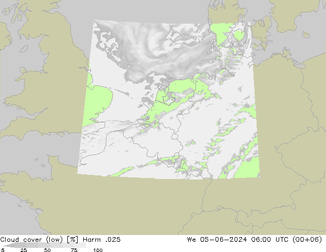 Nubes bajas Harm .025 mié 05.06.2024 06 UTC