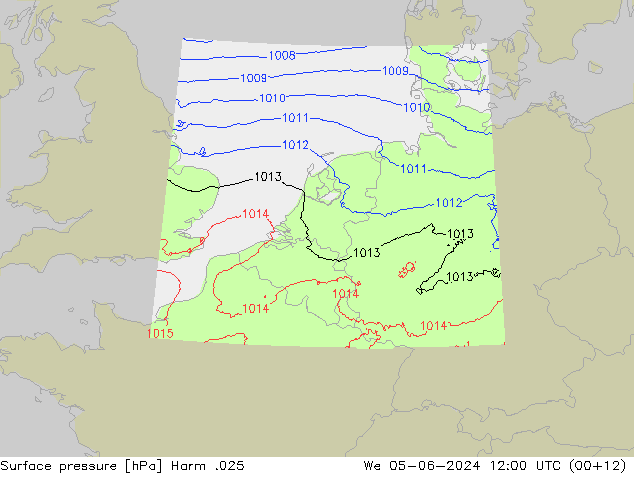 Luchtdruk (Grond) Harm .025 wo 05.06.2024 12 UTC
