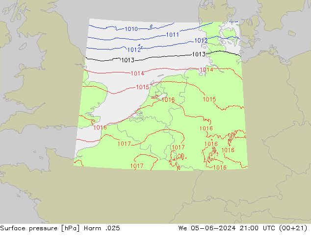 pression de l'air Harm .025 mer 05.06.2024 21 UTC