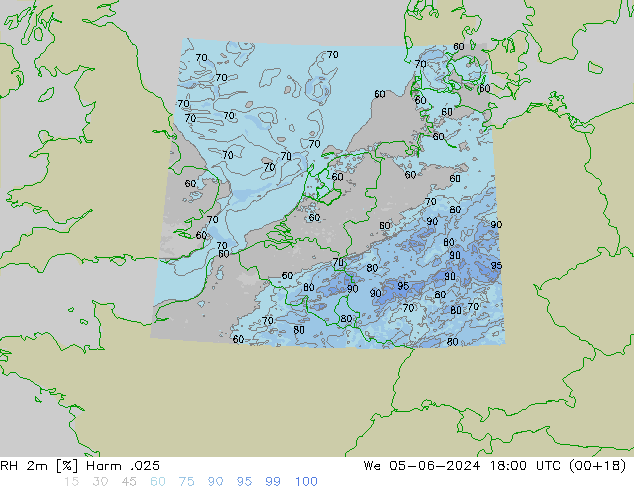 RH 2m Harm .025 mer 05.06.2024 18 UTC