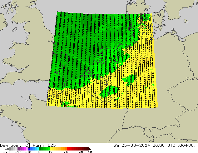 Dew point Harm .025 We 05.06.2024 06 UTC