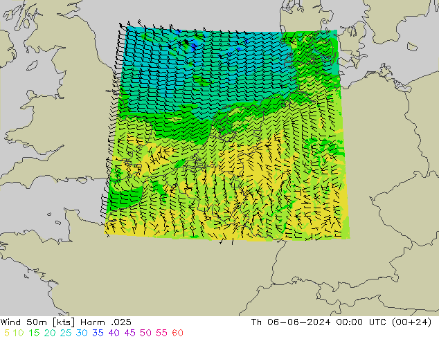 风 50 米 Harm .025 星期四 06.06.2024 00 UTC