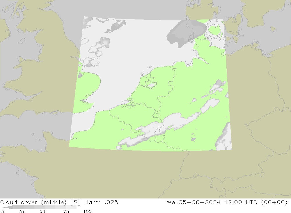 Wolken (mittel) Harm .025 Mi 05.06.2024 12 UTC