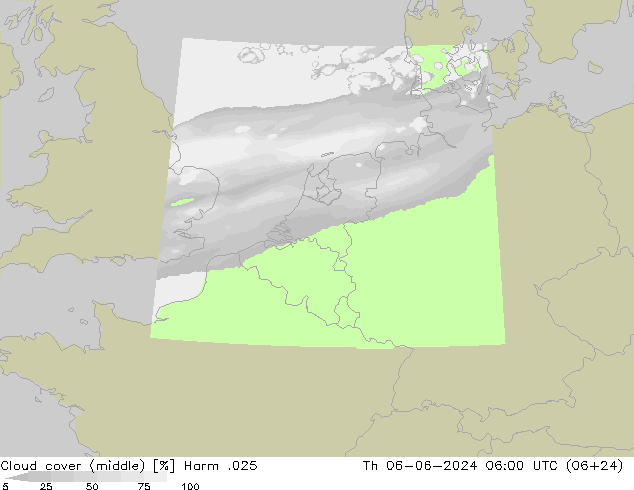 Bewolking (Middelb.) Harm .025 do 06.06.2024 06 UTC