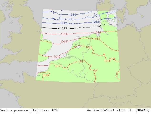 Luchtdruk (Grond) Harm .025 wo 05.06.2024 21 UTC