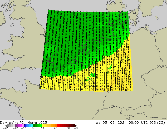 Rosný bod Harm .025 St 05.06.2024 09 UTC