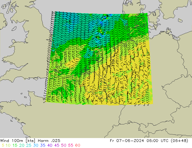 Wind 100m Harm .025 Fr 07.06.2024 06 UTC