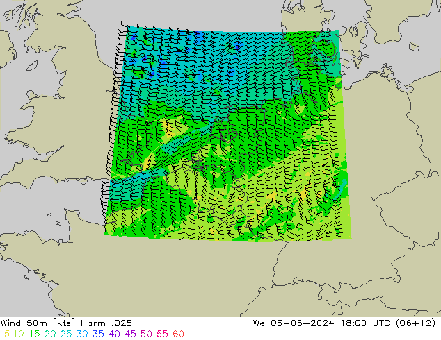 Wind 50m Harm .025 We 05.06.2024 18 UTC