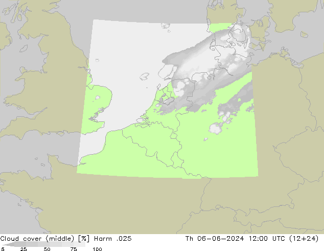 oblačnosti uprostřed Harm .025 Čt 06.06.2024 12 UTC
