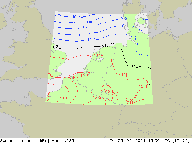 pression de l'air Harm .025 mer 05.06.2024 18 UTC