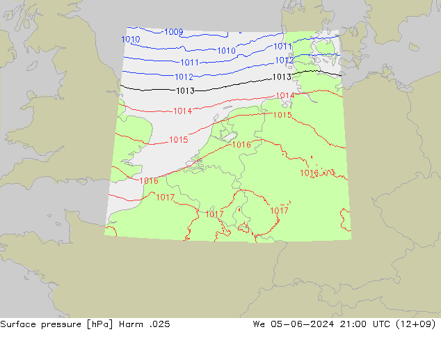 pression de l'air Harm .025 mer 05.06.2024 21 UTC