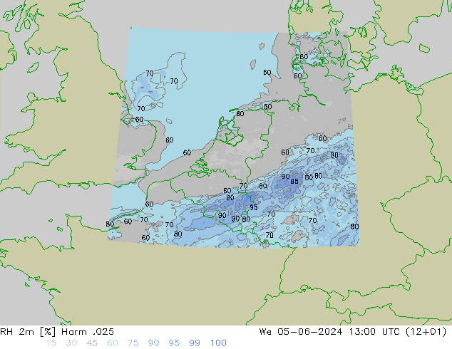 RH 2m Harm .025 ср 05.06.2024 13 UTC