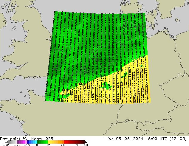 Çiğ Noktası Harm .025 Çar 05.06.2024 15 UTC