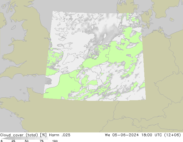 Wolken (gesamt) Harm .025 Mi 05.06.2024 18 UTC