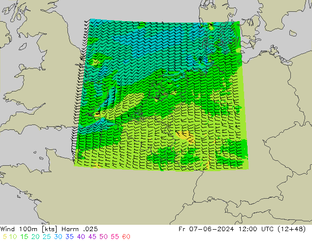 Wind 100m Harm .025 Fr 07.06.2024 12 UTC