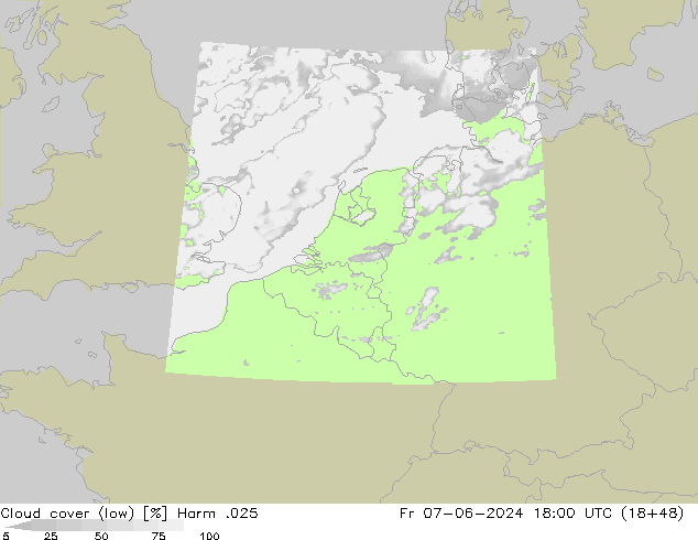 Nubes bajas Harm .025 vie 07.06.2024 18 UTC