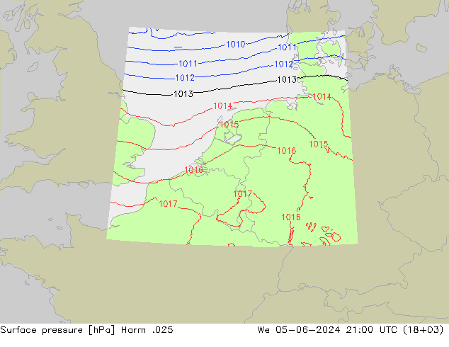 pression de l'air Harm .025 mer 05.06.2024 21 UTC