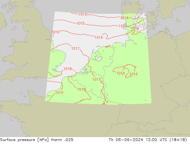 Pressione al suolo Harm .025 gio 06.06.2024 12 UTC