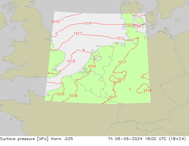 Pressione al suolo Harm .025 gio 06.06.2024 18 UTC