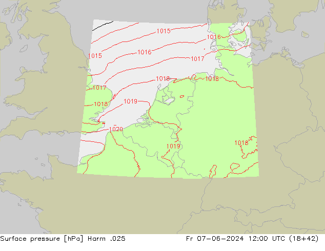 Luchtdruk (Grond) Harm .025 vr 07.06.2024 12 UTC