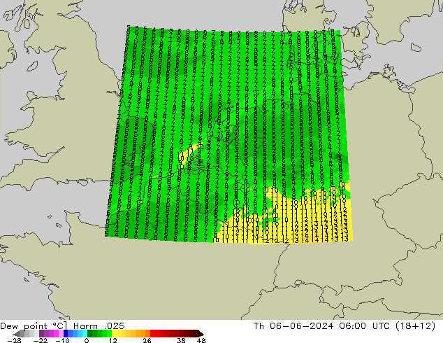 Rosný bod Harm .025 Čt 06.06.2024 06 UTC