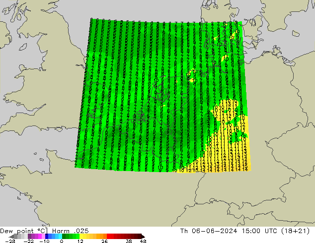 Dew point Harm .025 Th 06.06.2024 15 UTC