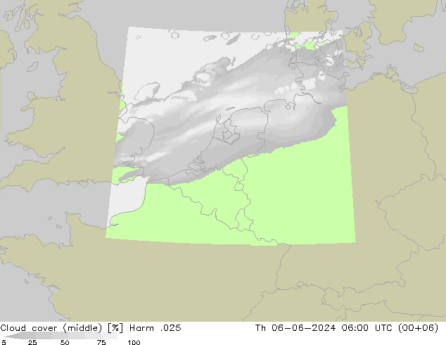 Wolken (mittel) Harm .025 Do 06.06.2024 06 UTC