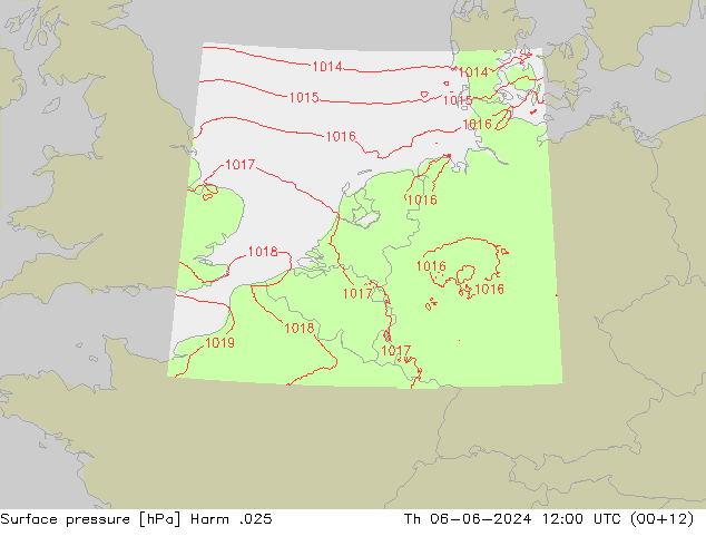 Luchtdruk (Grond) Harm .025 do 06.06.2024 12 UTC