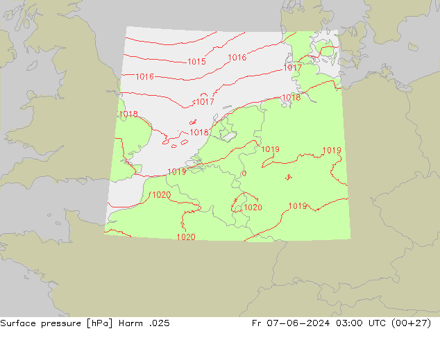 Luchtdruk (Grond) Harm .025 vr 07.06.2024 03 UTC