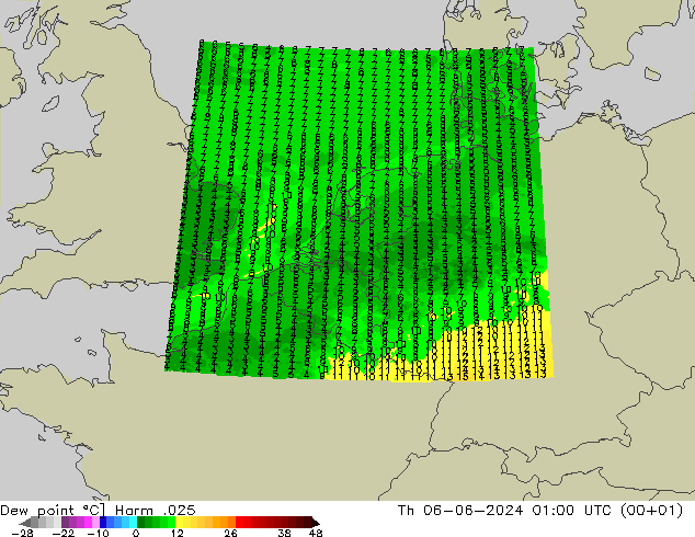 Taupunkt Harm .025 Do 06.06.2024 01 UTC