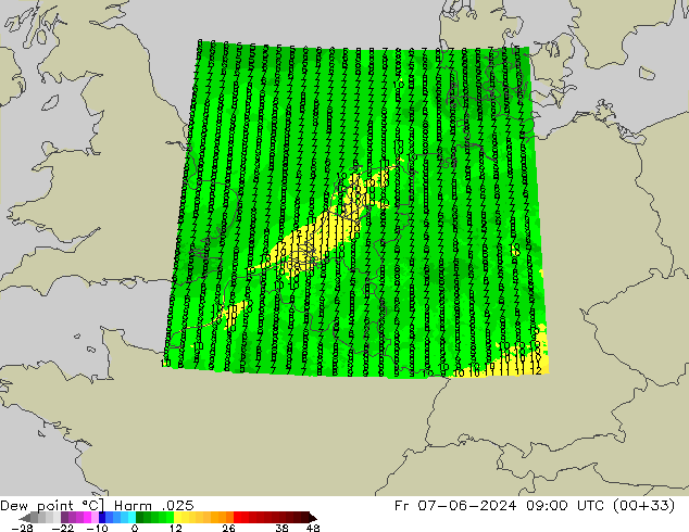 точка росы Harm .025 пт 07.06.2024 09 UTC