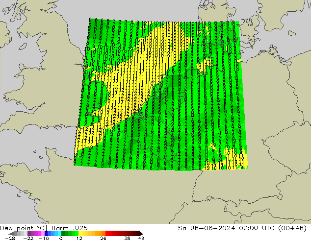 Ponto de orvalho Harm .025 Sáb 08.06.2024 00 UTC